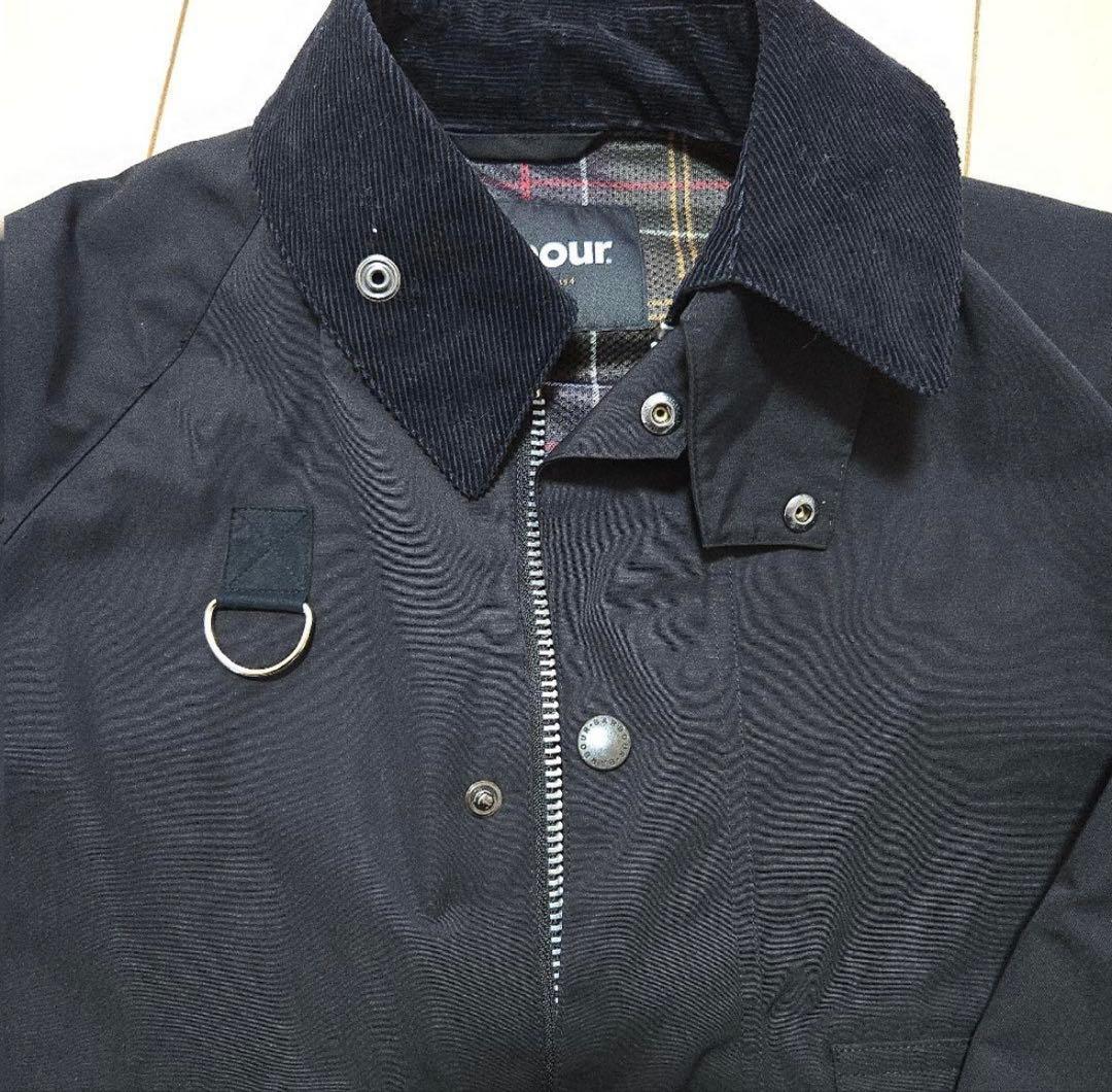 Barbour SPEY ウエザークロス ショートブルゾン 38 ブラック
