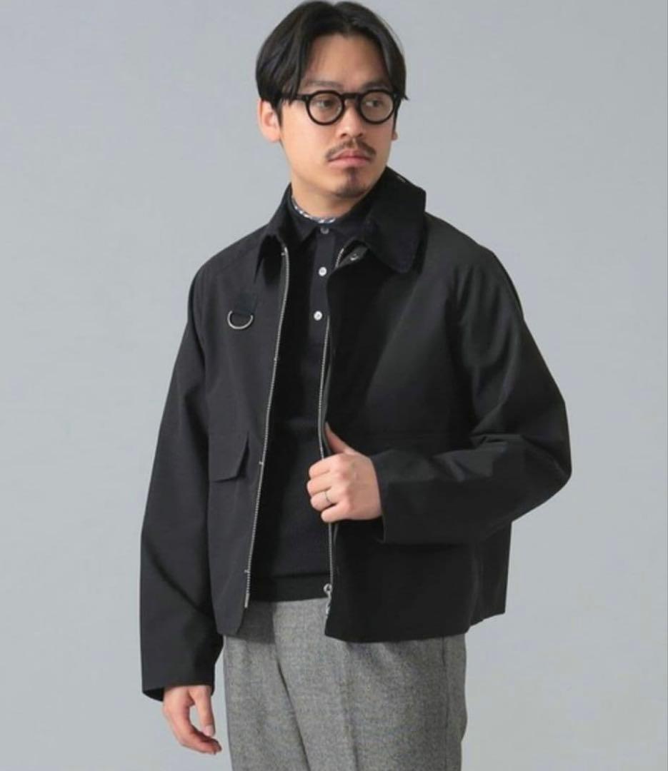 Barbour SPEY ウエザークロス ショートブルゾン 38 ブラック