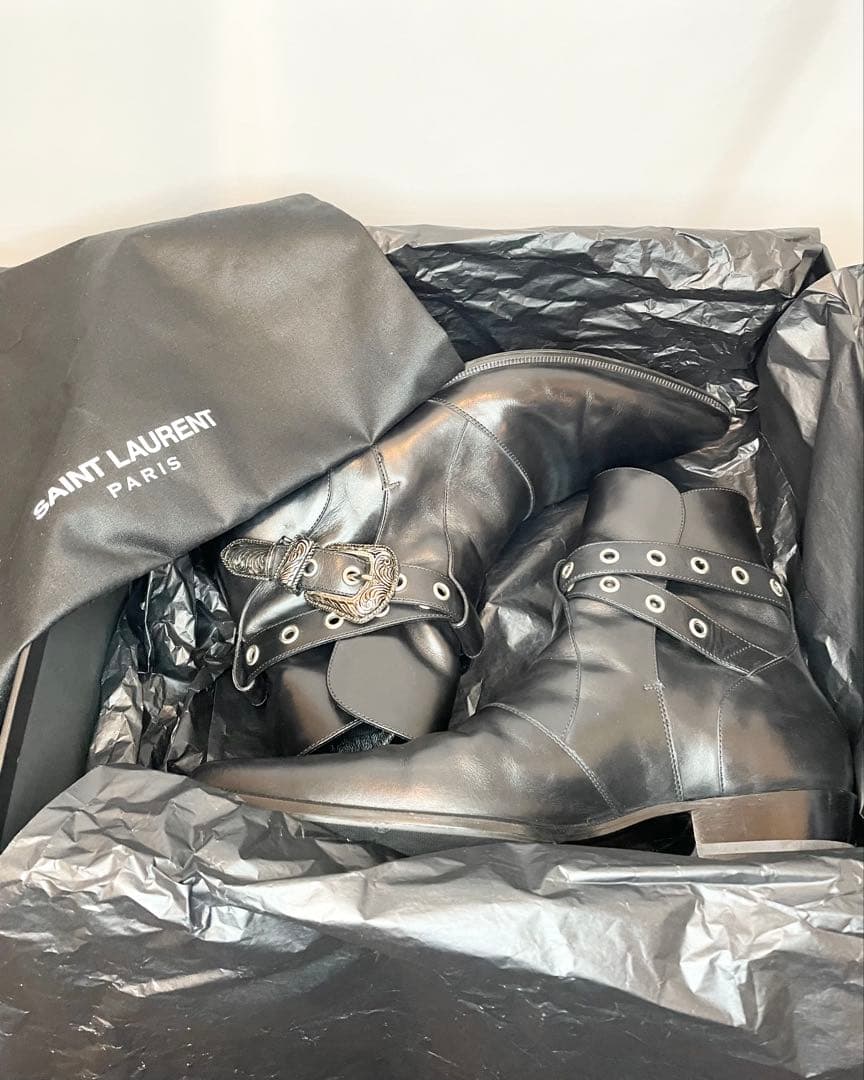 SAINT LAURENT SS14 Duckiesウェスタンブーツ サイズ40