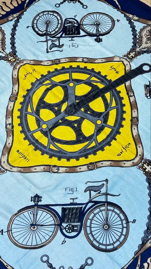 新品未使用manipuriヴィンテージサイクルウールシルクフリンジストール