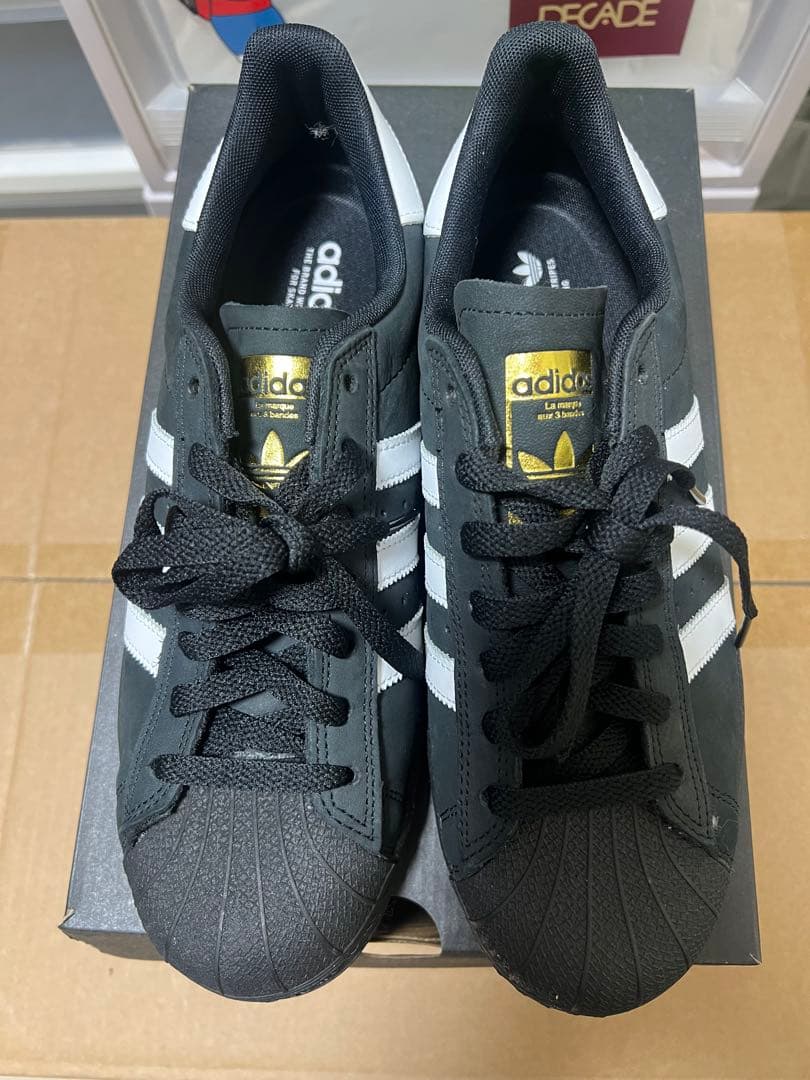 ADIDAS SUPERSTAR ADVブラック/ホワイスーパースター