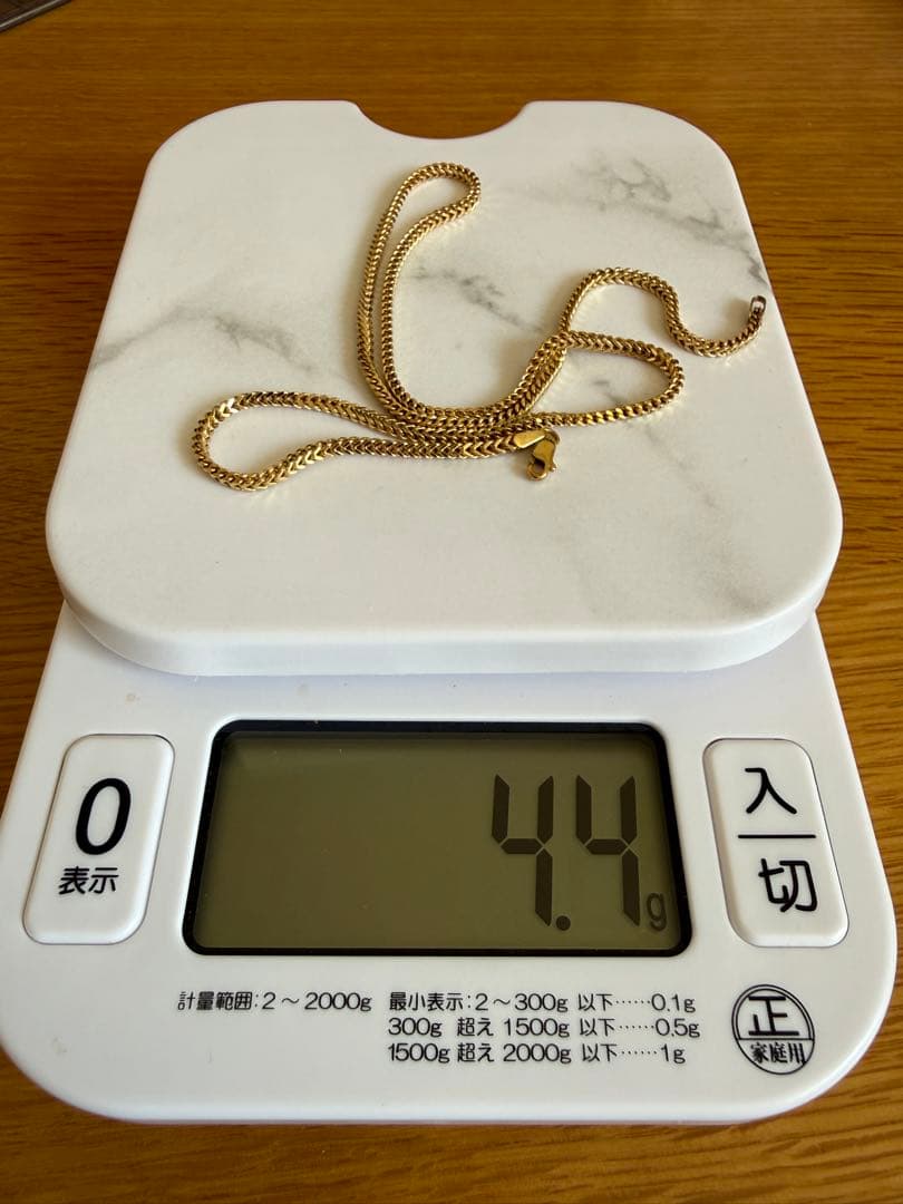 10Kイエローゴールド フランクリンネックレス45cm （ペンダントセット価格）