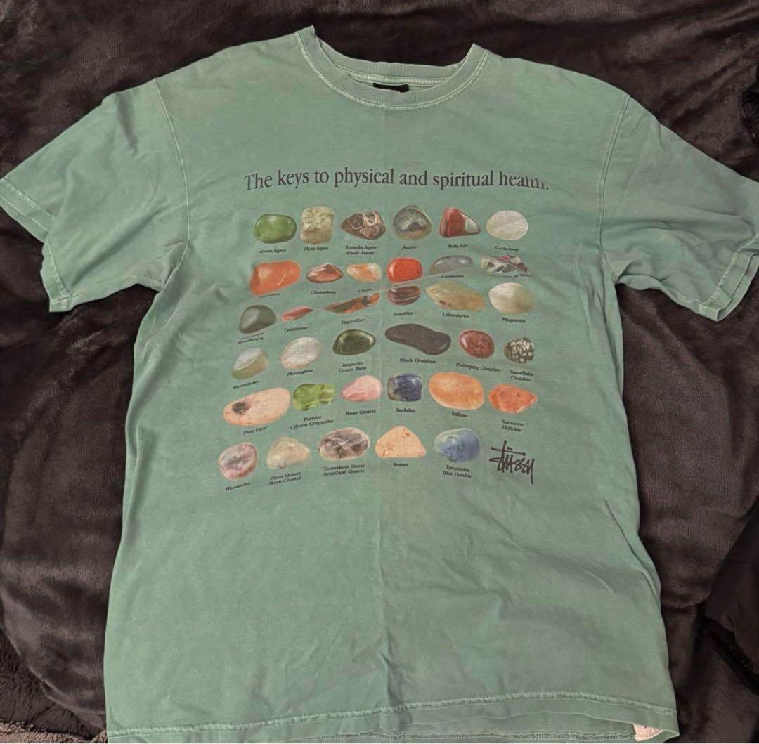 【希少】Stussy Stone Pigment Dyed Tee グリーン