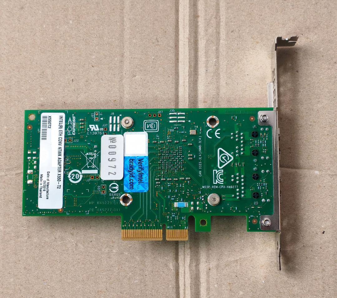 Intel純正 X550-T2 10GbE 2ポート LANカード