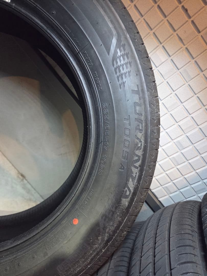 2025年製 225/65R17 102H TURANZA 新車外し4本セット