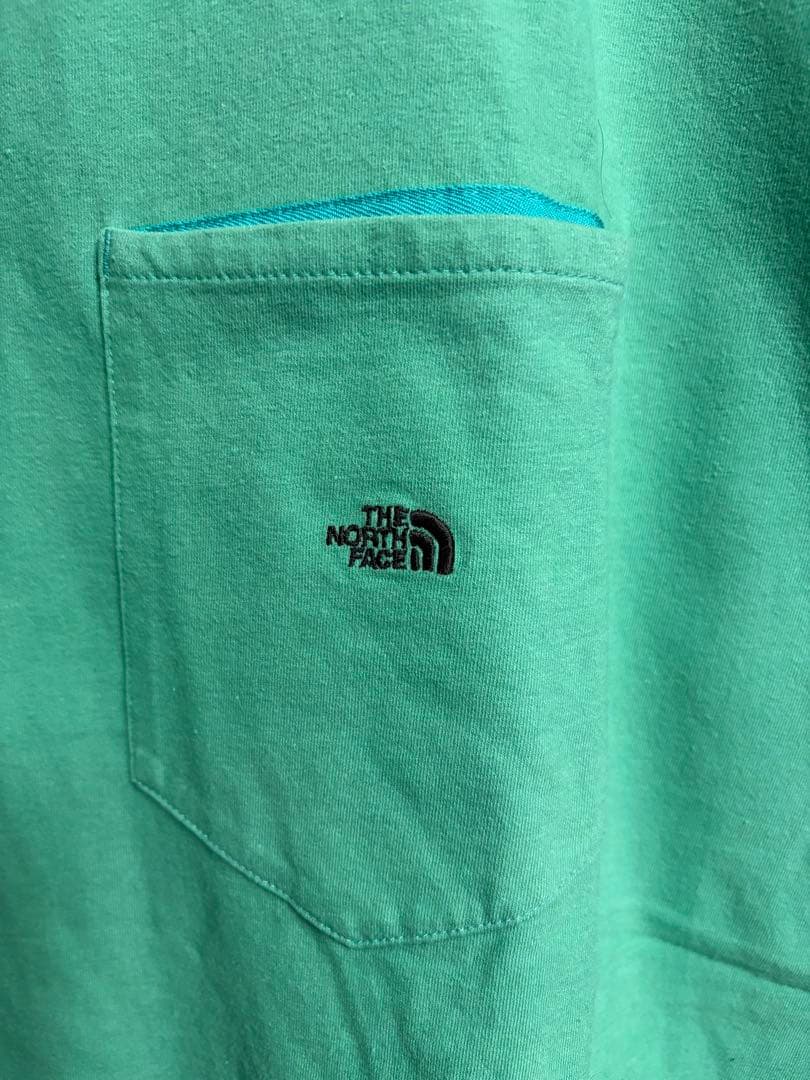 THE NORTHFACE PURPLE LABELグリーンTシャツ胸ポケット