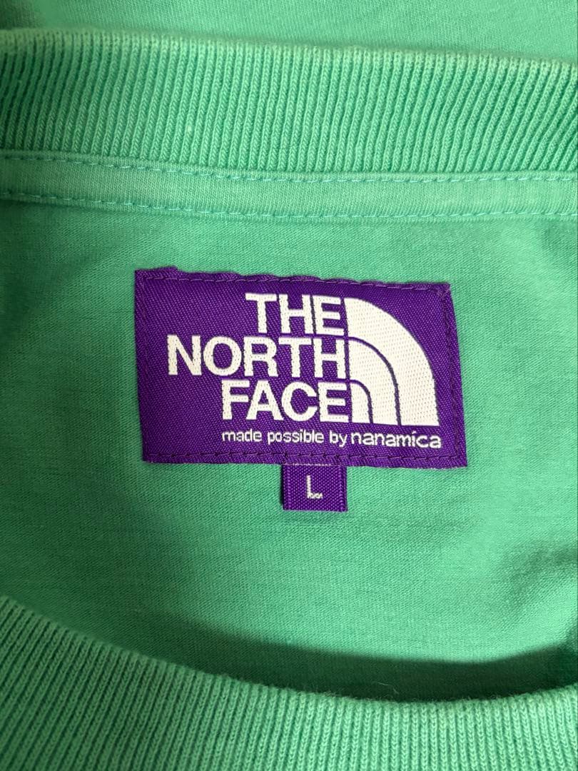 THE NORTHFACE PURPLE LABELグリーンTシャツ胸ポケット