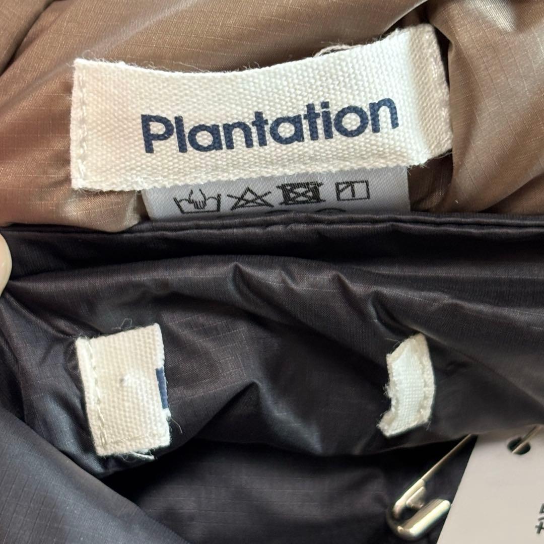 h*u様 plantation 2022年ライトリバーダウン　黒　ショールカラー