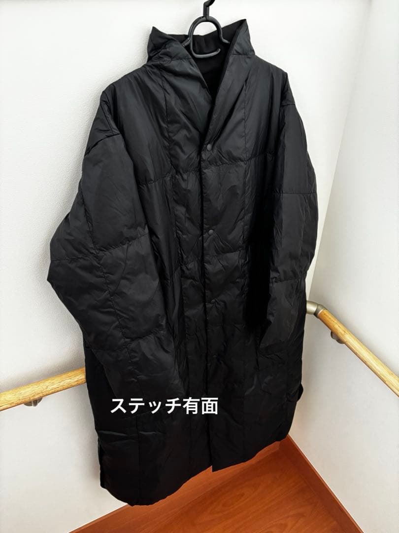 h*u様 plantation 2022年ライトリバーダウン　黒　ショールカラー