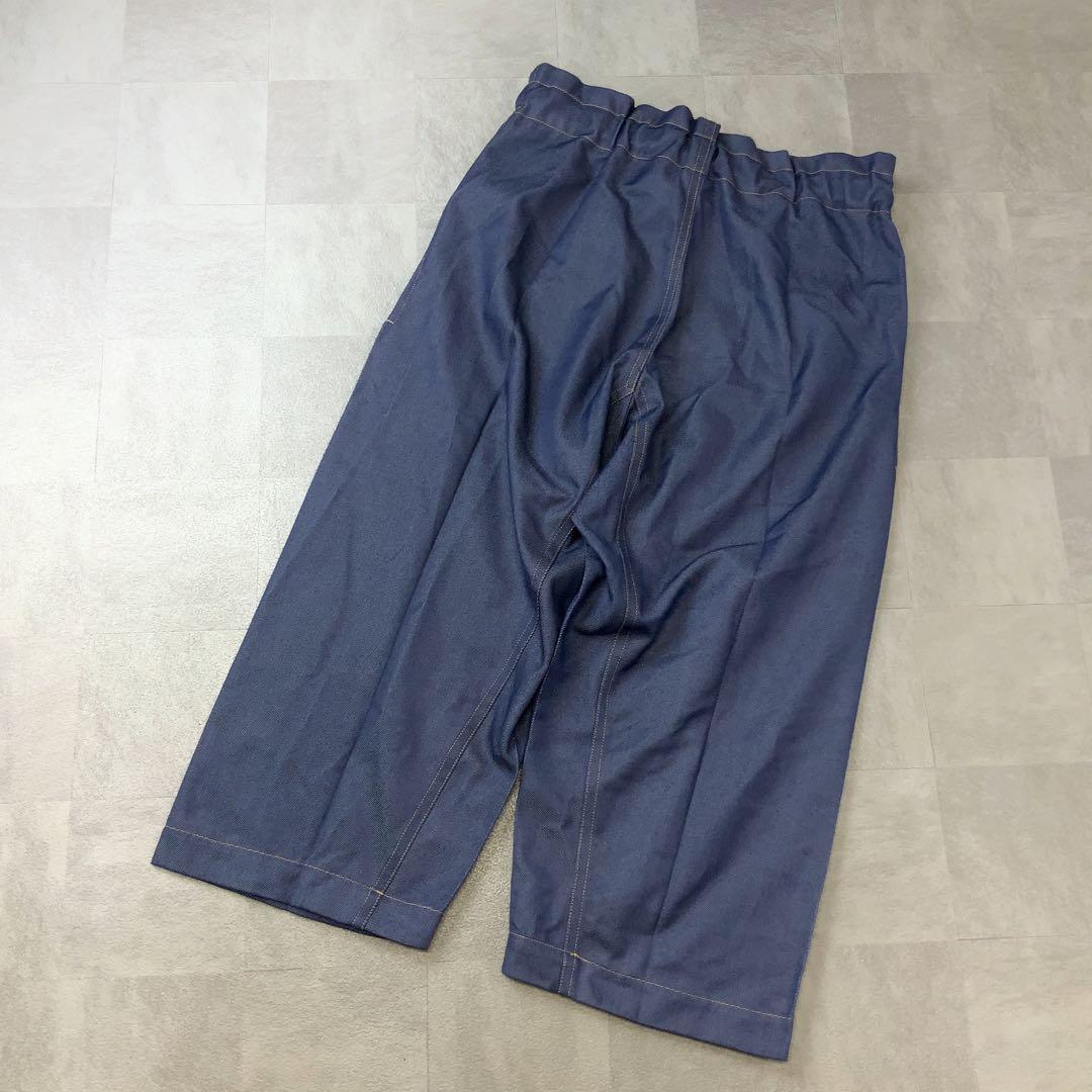 極美品 me ISSEY MIYAKE ワイドデニムパンツ FLATDENIM