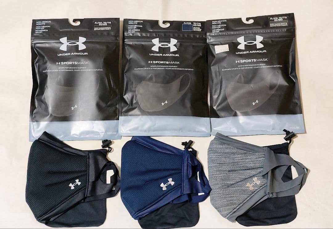 新品 アンダーアーマーマスク SPORTSMASK XL/XXL 3枚セット