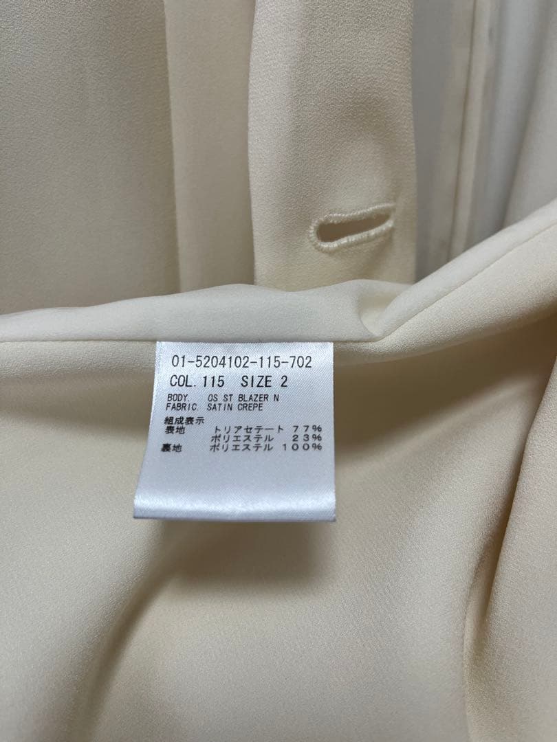 theory 25SS ストレートブレザー　テーラードジャケット　アイボリー　2