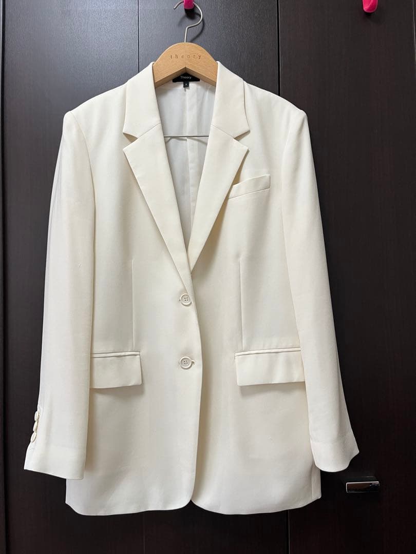 theory 25SS ストレートブレザー　テーラードジャケット　アイボリー　2