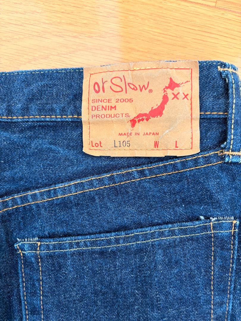 orSlow オアスロウL105 ストレートデニム セルビッチ