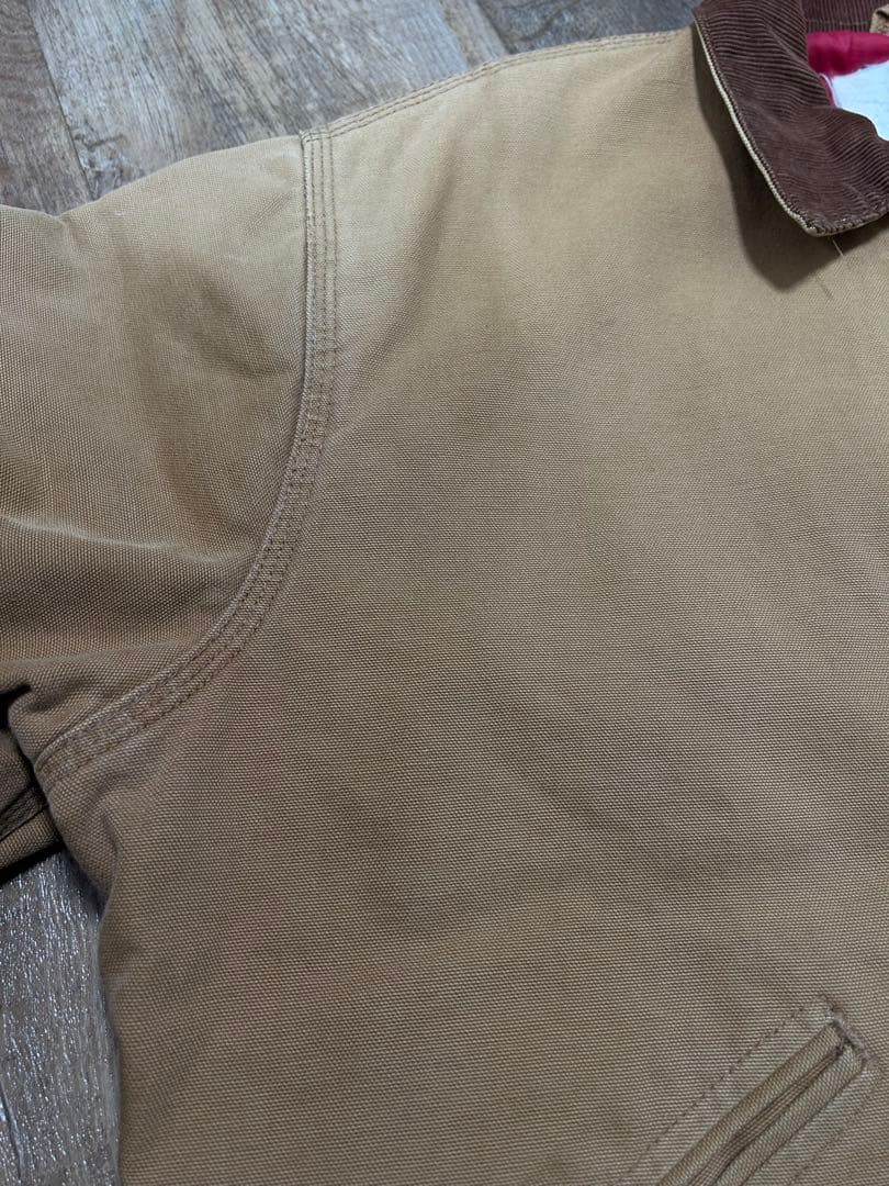 最終値下げ　80's carhartt デトロイトジャケット　赤キルティング