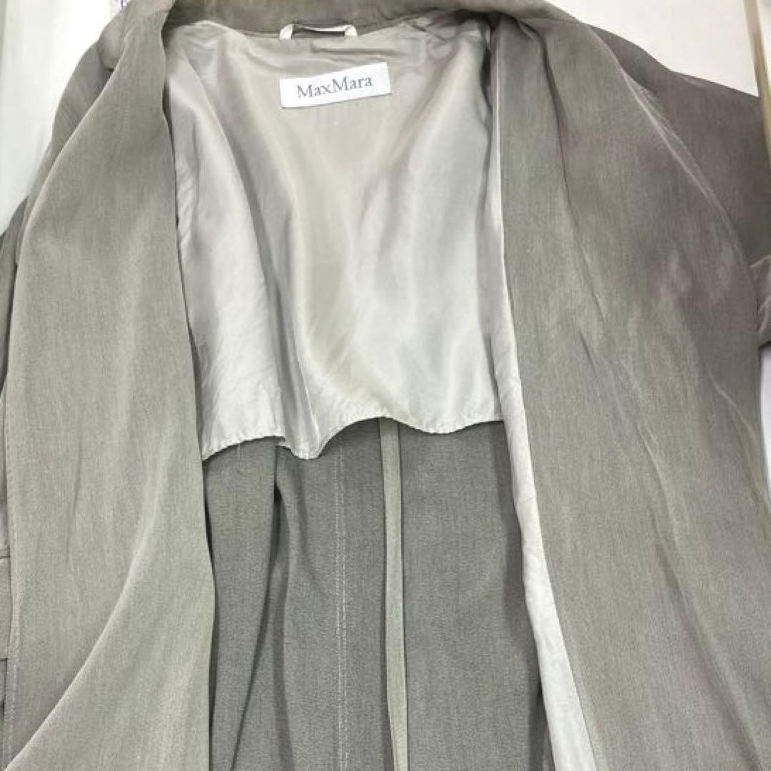 MaxMara トレンチコート　ジャケット　イタリア製　白タグ　ウエストベルト付