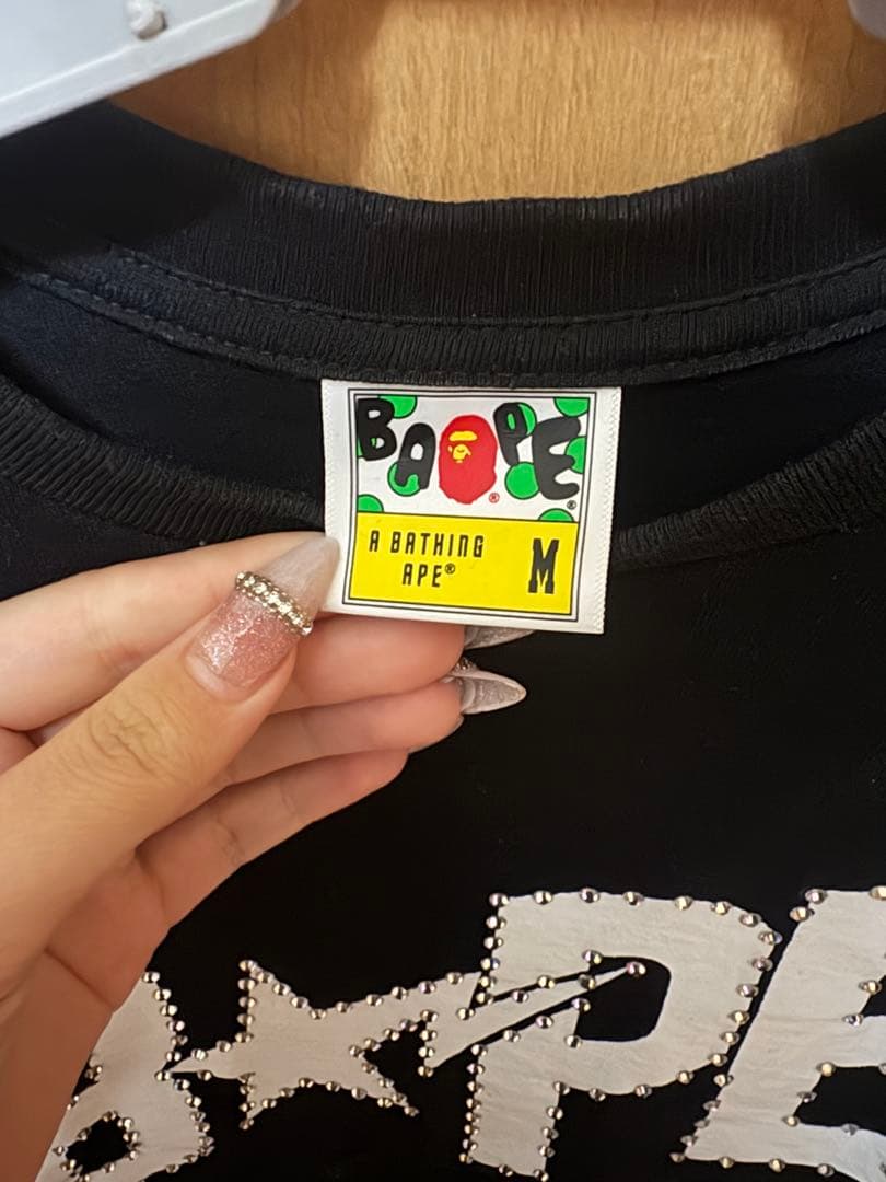 BAPE クリスタルストーン ロゴ Tシャツ