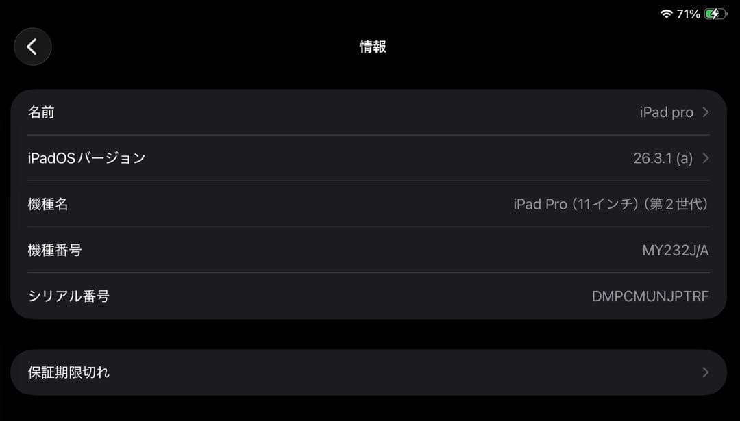 ず*ゃ様 Apple iPad Pro 11 第二世代 Wi-Fi グレイ