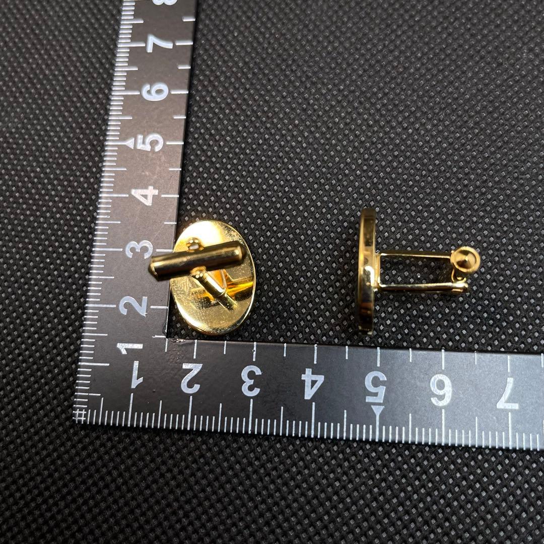 Cartier カルティエ　カフス　ラウンド　ゴールド　黒　#A-190