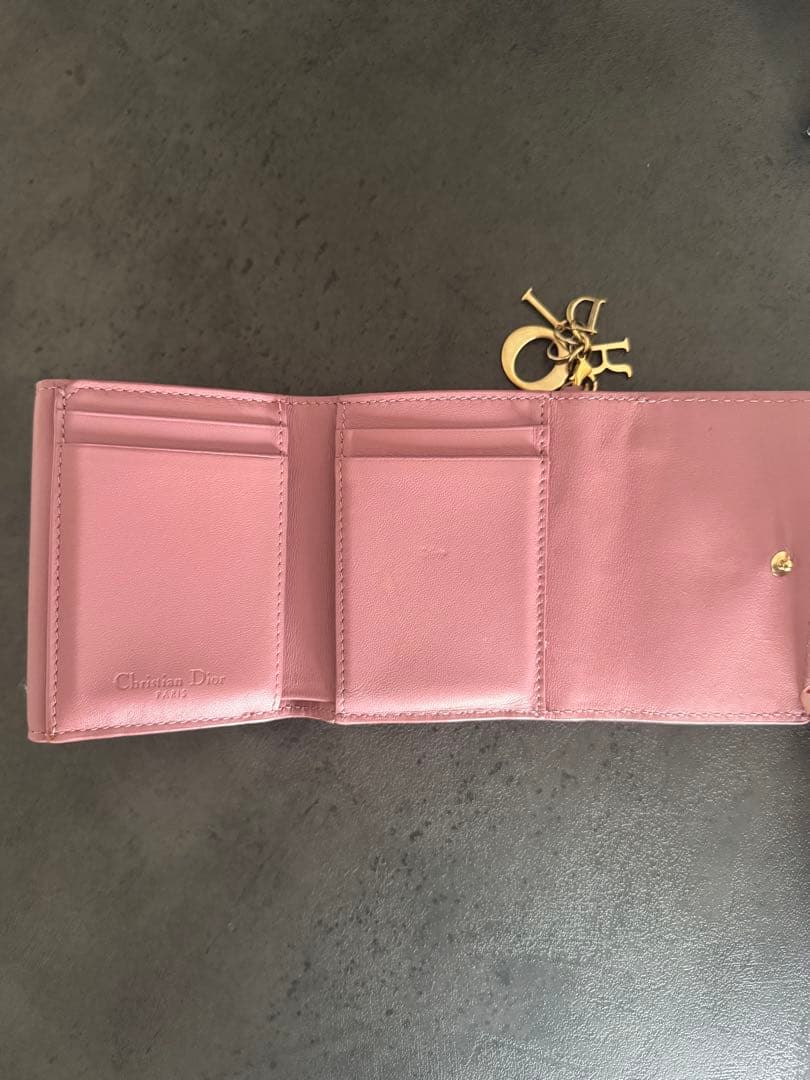 Dior ピンク ミニ財布