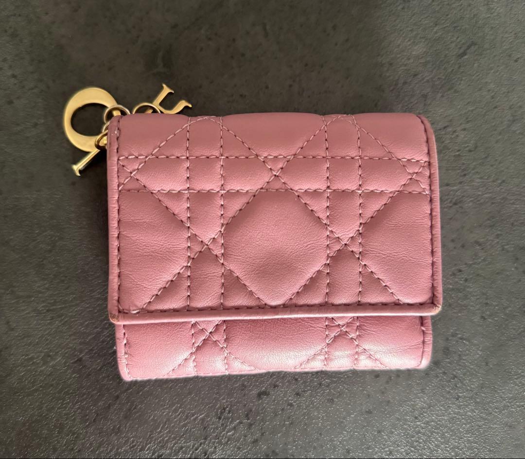 Dior ピンク ミニ財布