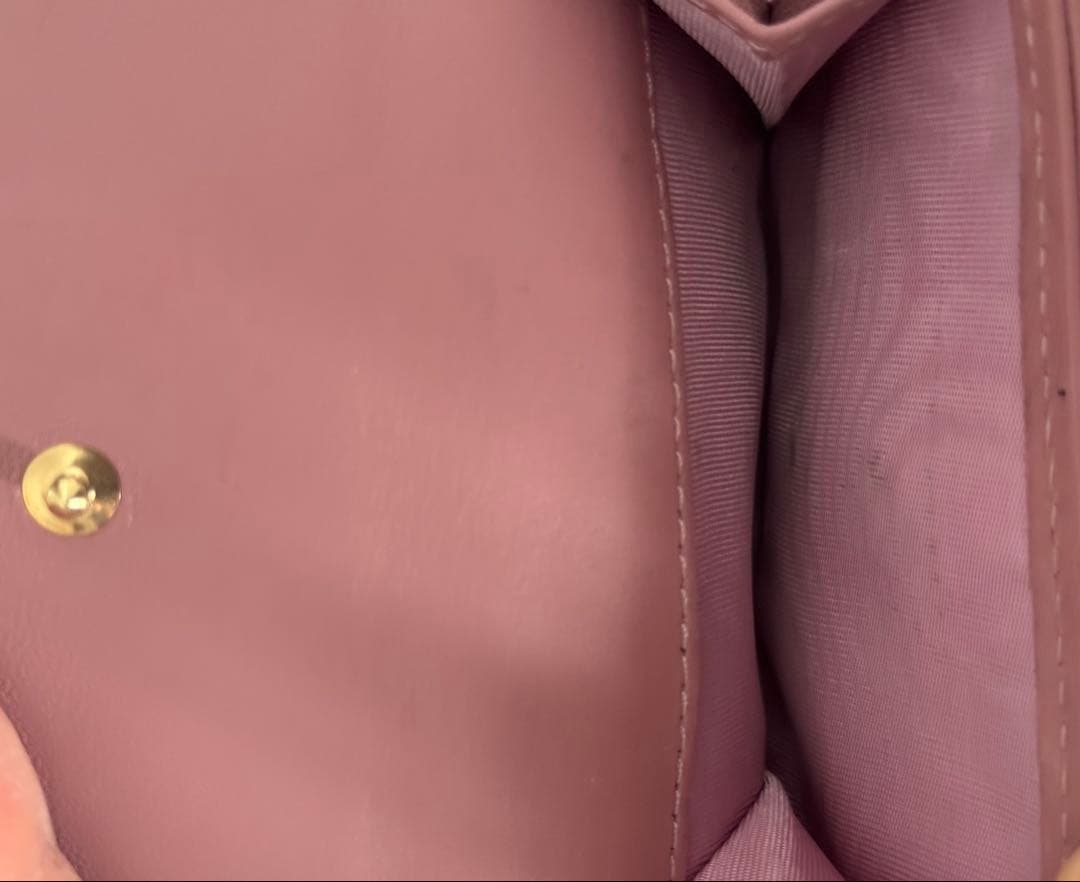 Dior ピンク ミニ財布
