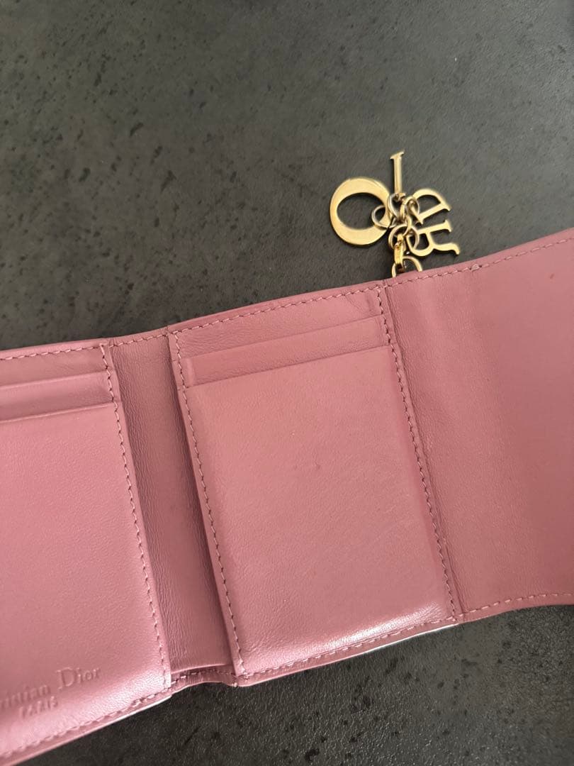 Dior ピンク ミニ財布