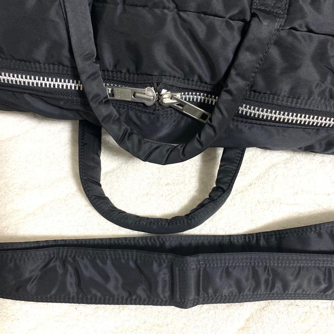 美品 PORTER ポーター タンカー 2way ボストンバッグ 黒 出張旅行