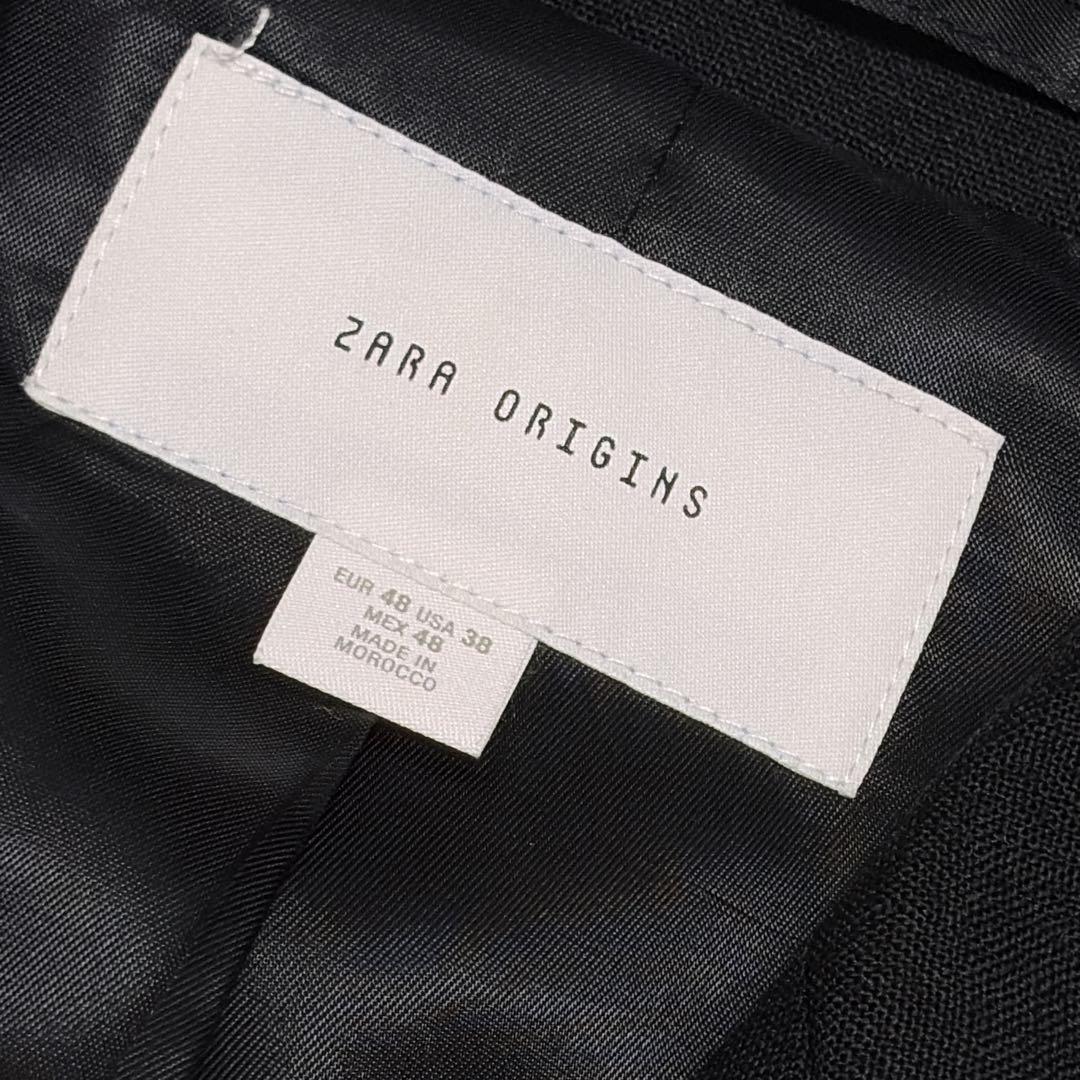 極美品　ZARA ORIGINS ダブルブレストジャケット ブラック　ウール