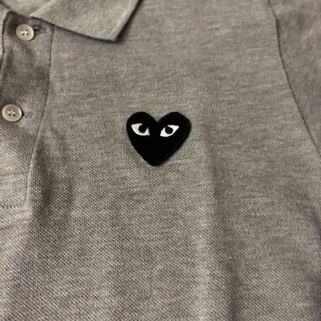 PLAY COMME des GARÇONS グレー ポロシャツ L レディース