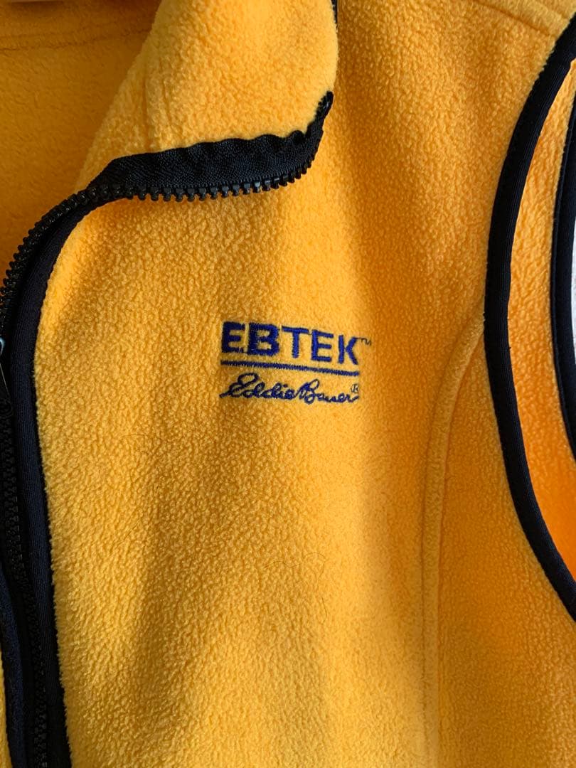 90年代　フリースベスト　Eddie Bauer エディーバウアー　エビテック