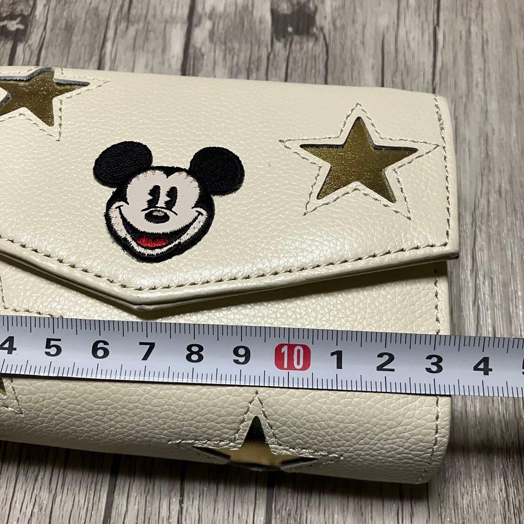 Accommode アコモデ 牛革 3つ折り財布 ミッキー 星