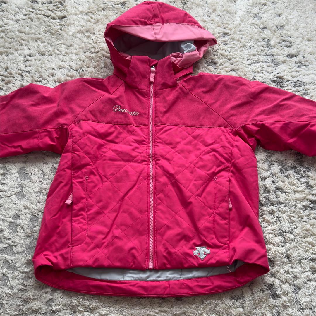 DESCENTE スキーウェア 子ども用 140 ピンク/ブラック