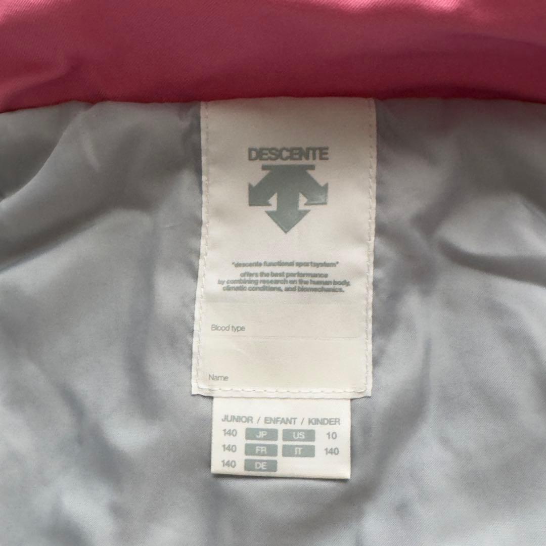 DESCENTE スキーウェア 子ども用 140 ピンク/ブラック