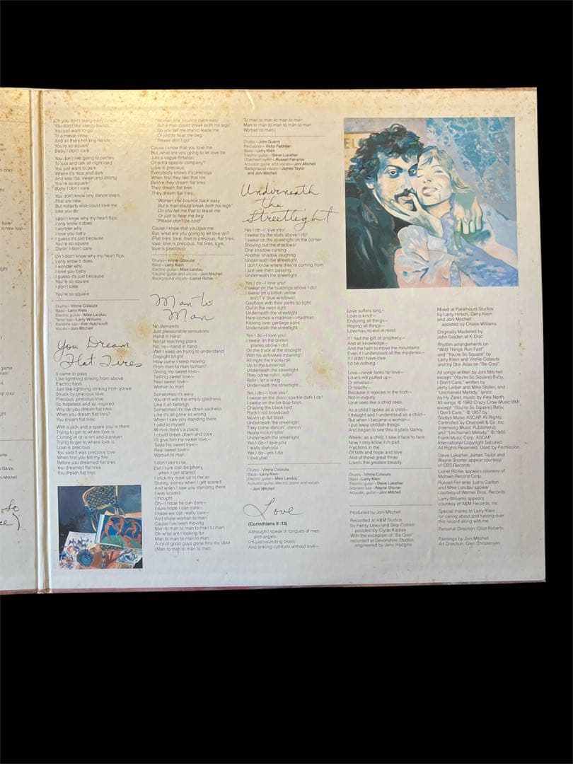Joni Mitchell Wild Things Run Fast レコード