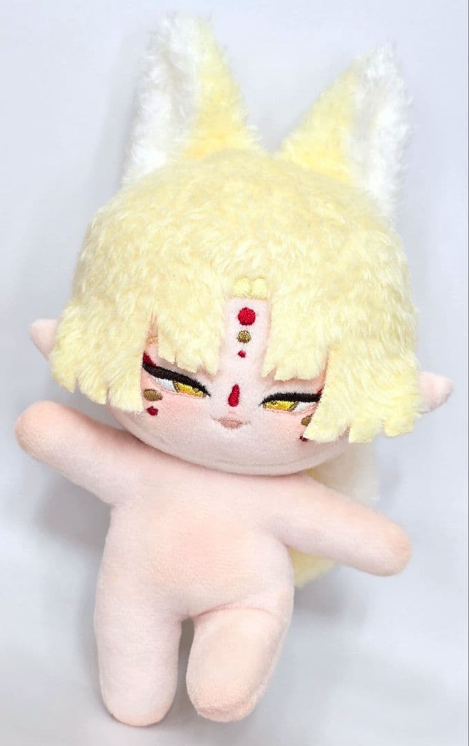 自作 無属性 ぬいぐるみ 骨入り お狐くん 13cm