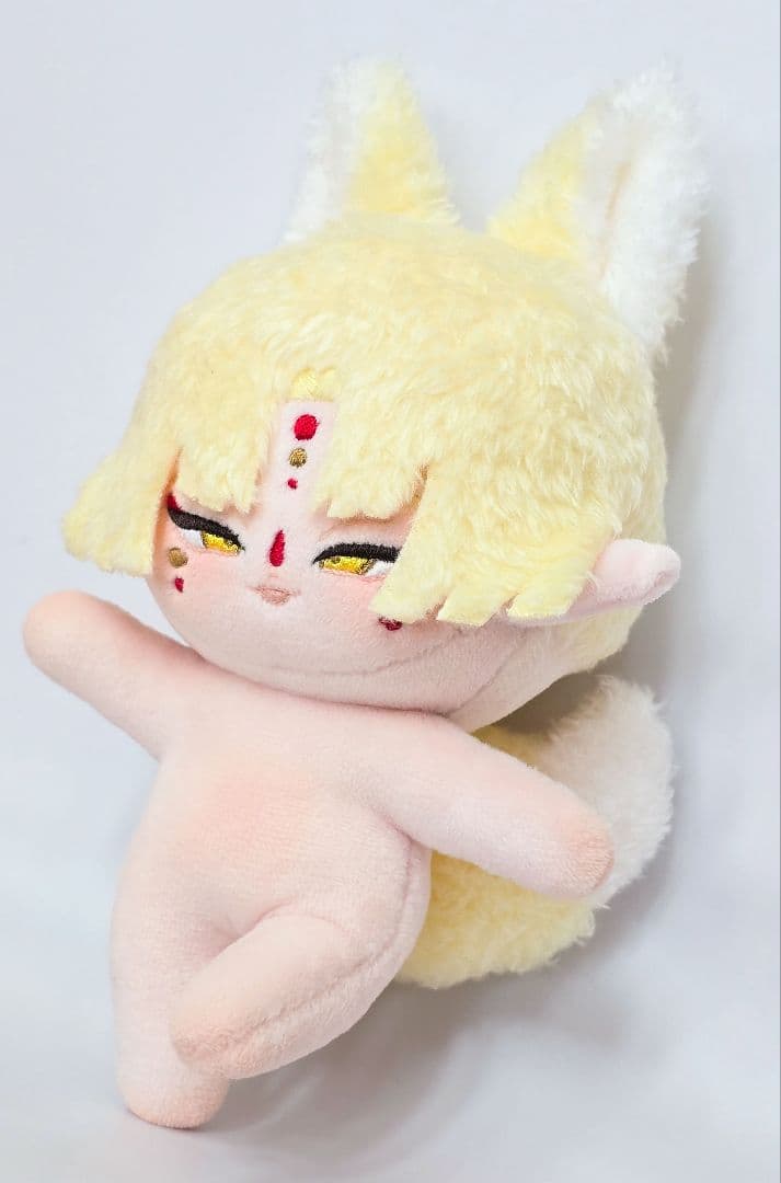 自作 無属性 ぬいぐるみ 骨入り お狐くん 13cm