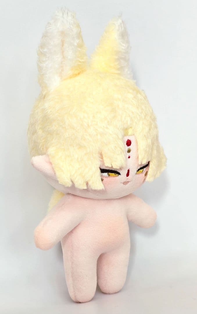 自作 無属性 ぬいぐるみ 骨入り お狐くん 13cm