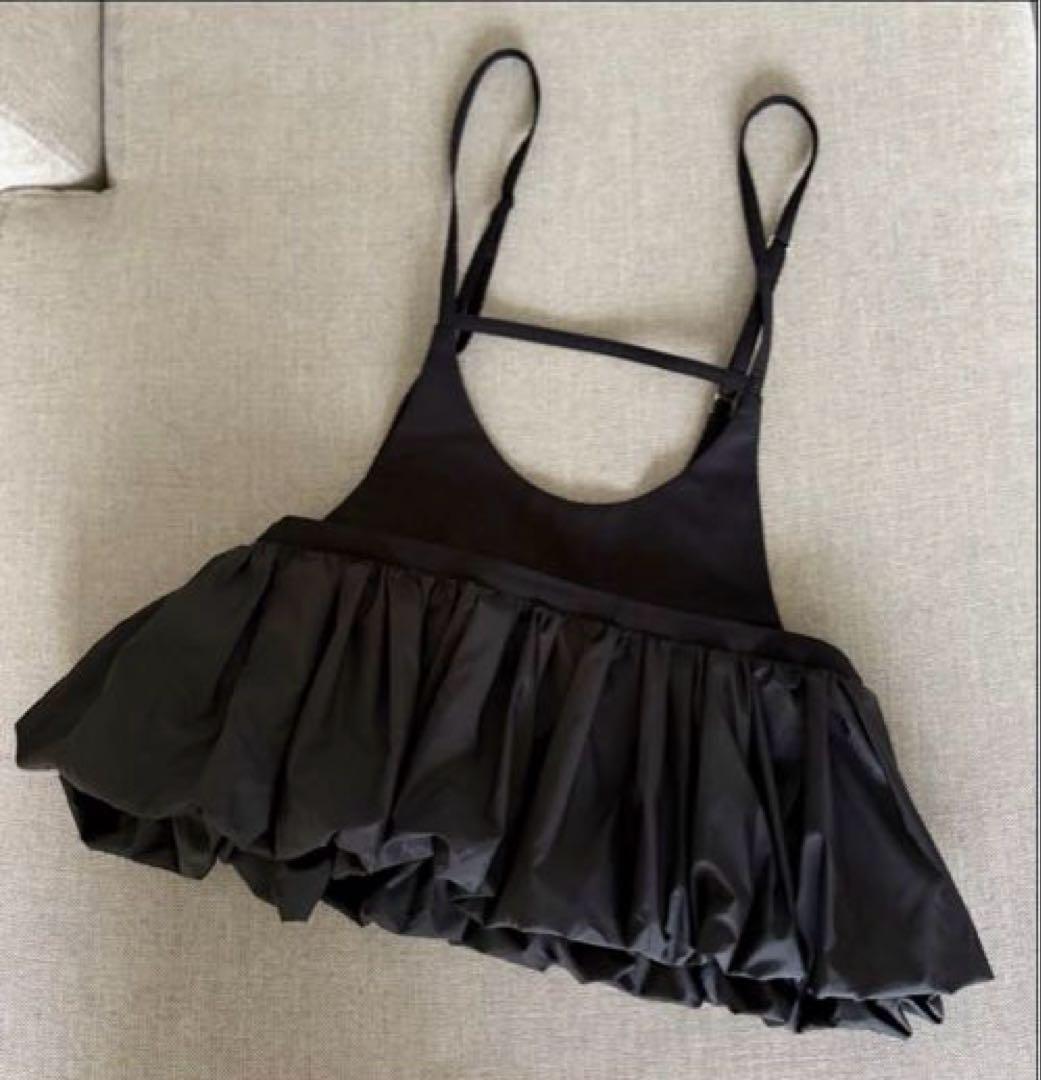 【 最終価格 】poI frill bustier skirt black