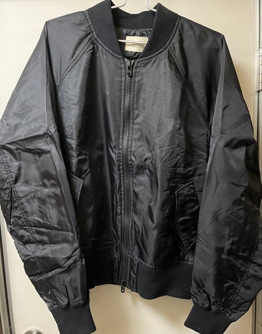 FEAR OF GOD ESSENTIALS MA-1 ブラック L