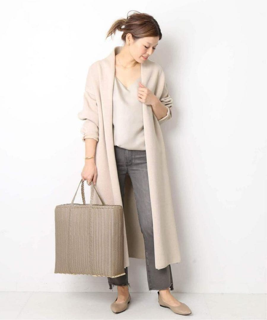 【極美品✨】ドゥーズィエムクラス Twinscotton ロングガウン ベージュ