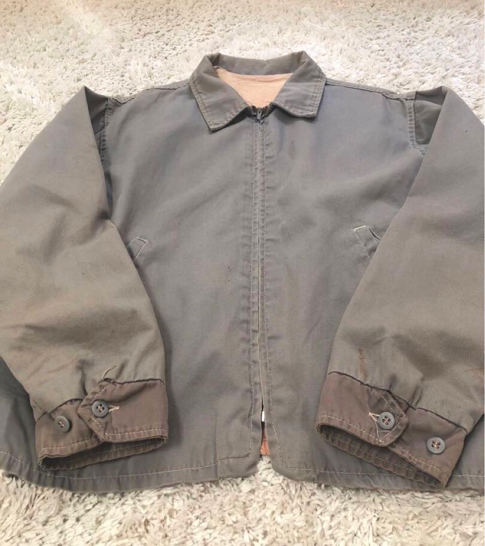 《USED》50s ヴィンテージ スウィングトップ ワークジャケット グレー M