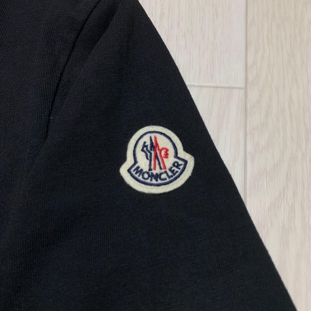 超美品★ MONCLER Tシャツ　ロゴ　ブラック　S　国内正規品　3S630