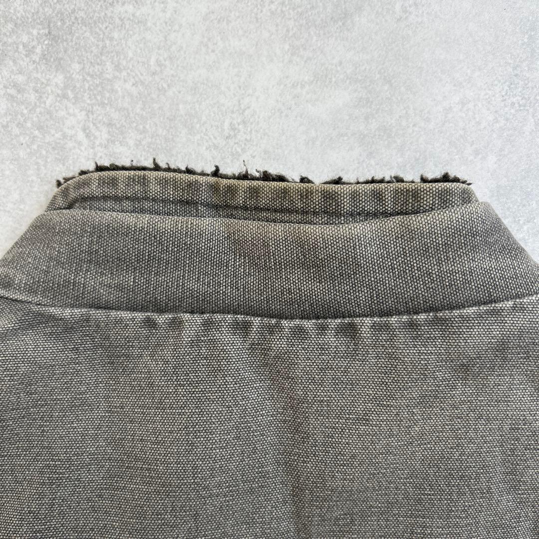 カーハート　carhartt ダックベスト　グッドフェード　ボア　L グレー