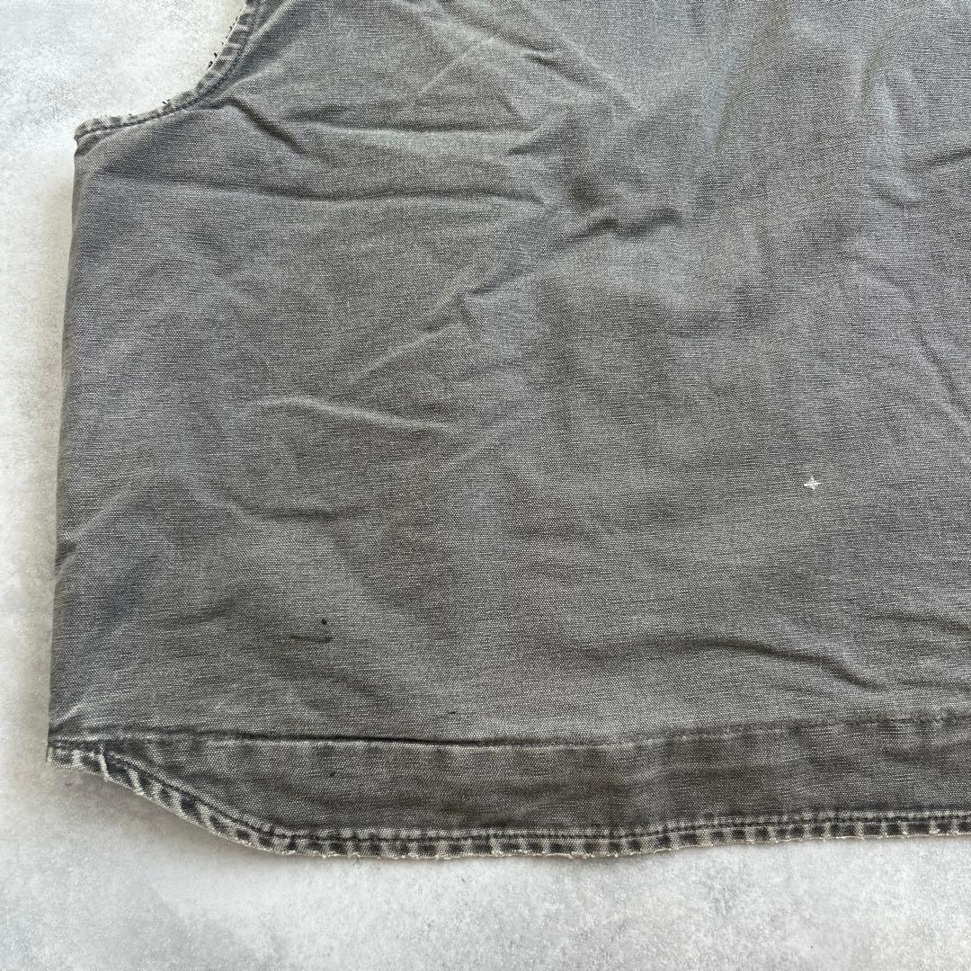 カーハート　carhartt ダックベスト　グッドフェード　ボア　L グレー