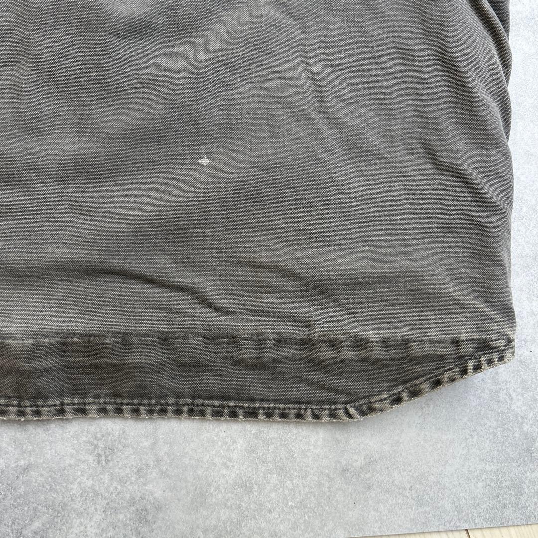 カーハート　carhartt ダックベスト　グッドフェード　ボア　L グレー