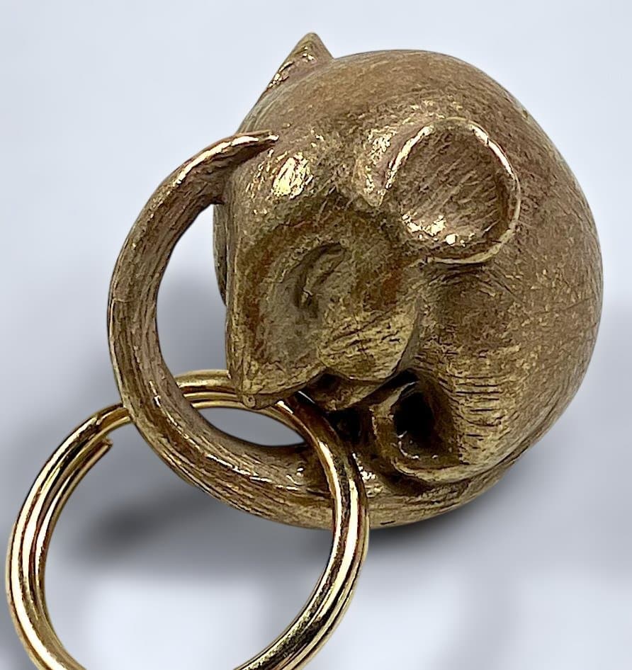 Tender Co. Brass Dormouse キーリング