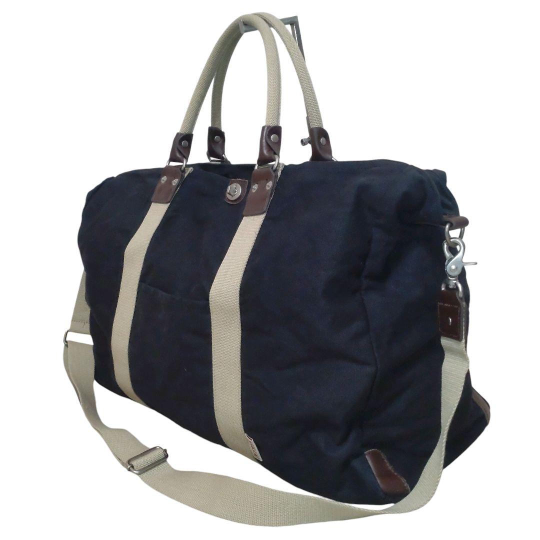 美品　帆布工房　2WAY ボストンバッグ　Lサイズ　ブラック　大容量