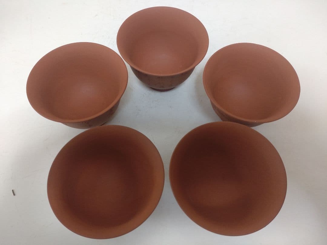 煎茶道具まとめて　備前焼　常滑焼　煎茶碗　湯冷まし