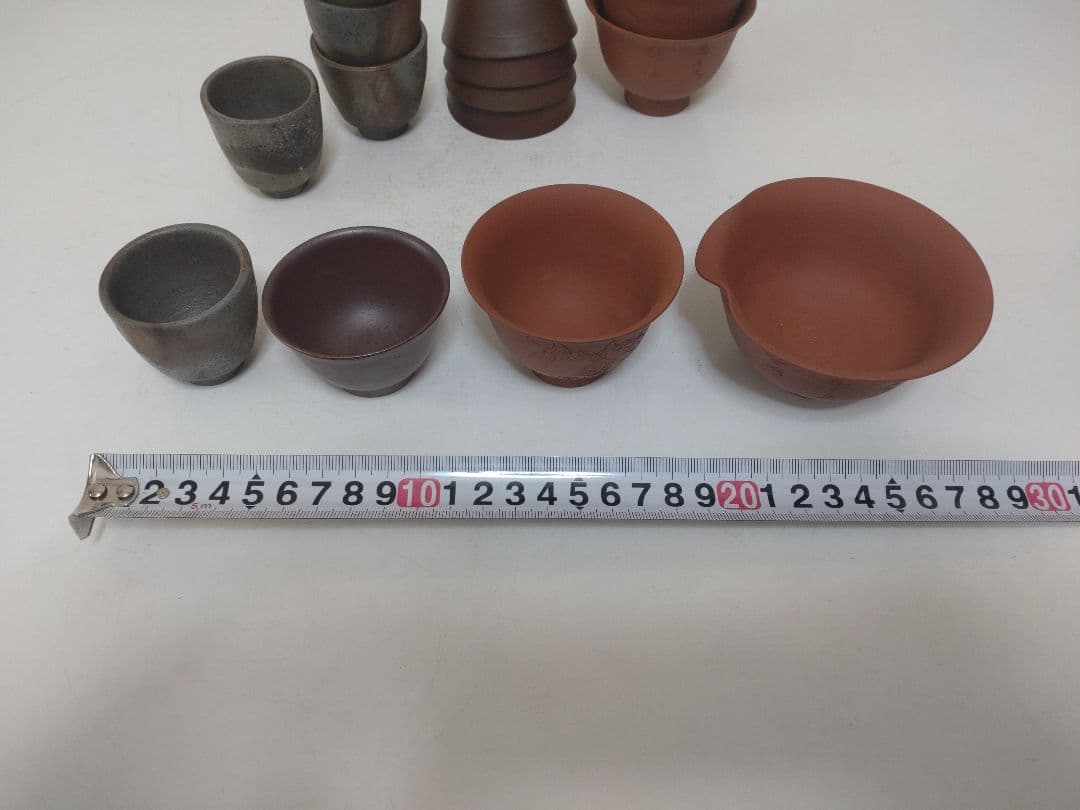 煎茶道具まとめて　備前焼　常滑焼　煎茶碗　湯冷まし